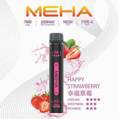 MEHA XBAR 魅嗨小黑條 7000 領航級極強冰感體驗 重塑沁涼入喉的純淨爽快感 3% 黃金比例擊喉力 搭配650mAh穩健電力 台灣現貨:圖片 8