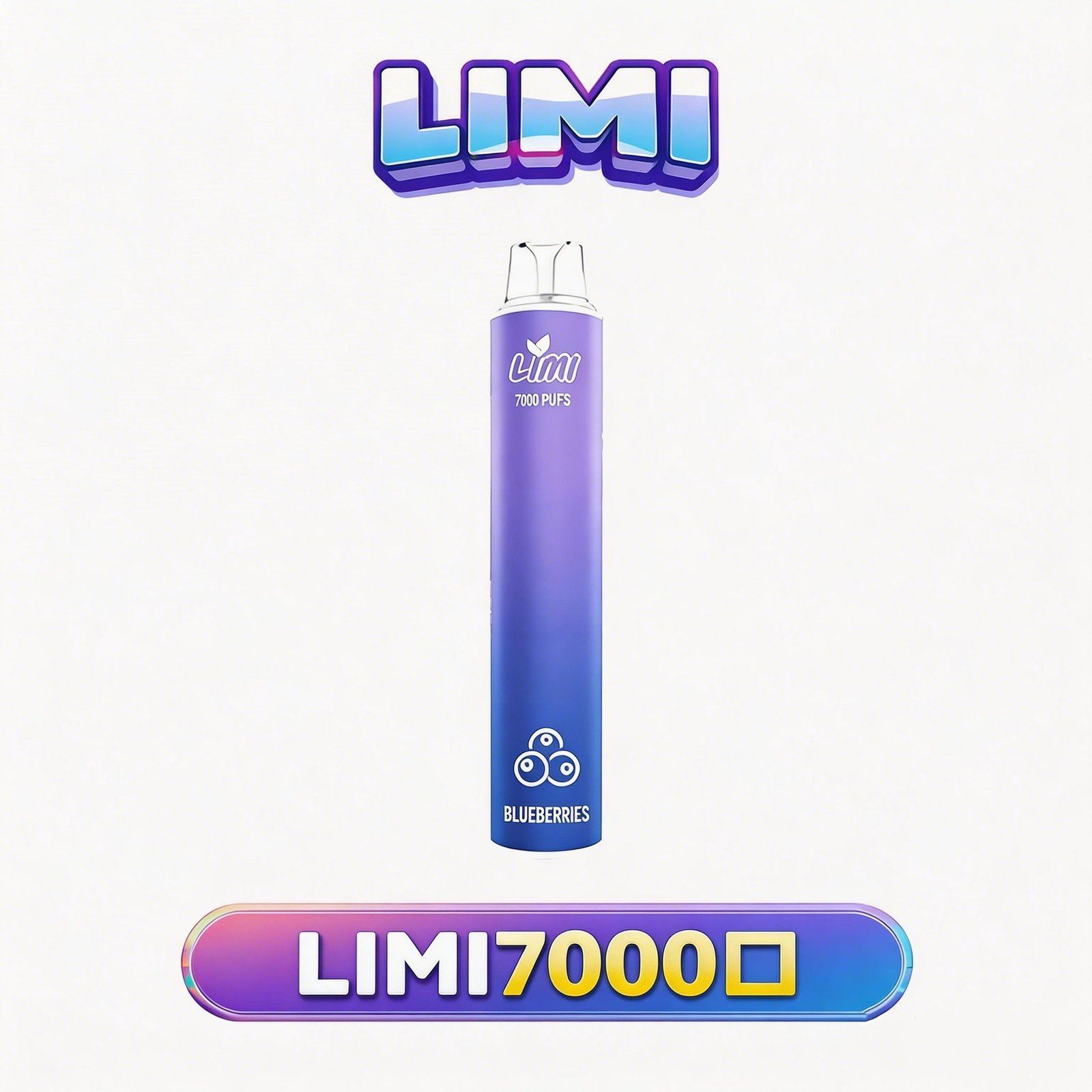LIMI 7000抛棄式 3.5% 強勁尼古丁鹽 交織極致冰感水果層次 瞬時爆發震撼擊喉體感 搭載 650mAh 能量核心長效續航 台灣現貨